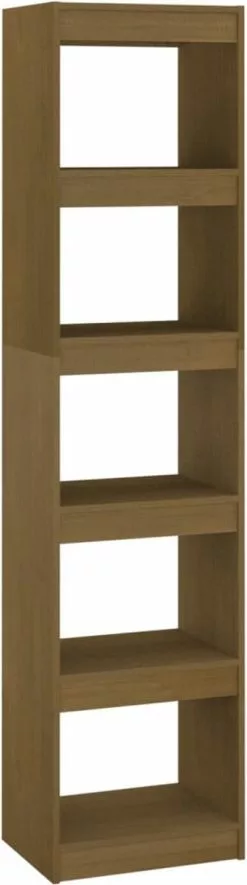 Furniture Limited - Boekenkast/kamerscherm 40x30x167,5 Cm Grenenhout Honingbruin -DECORATIE Winkel 335x1200
