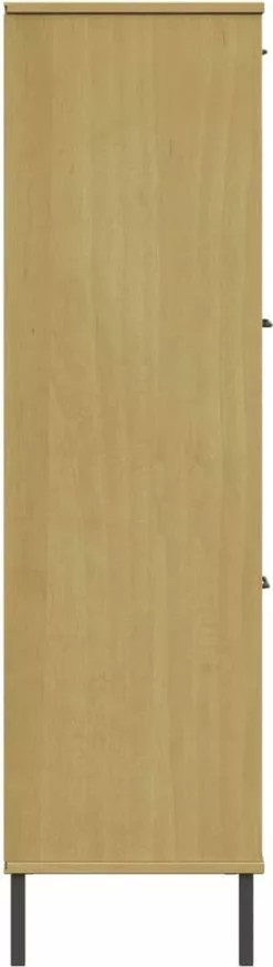 Furniture Limited - Boekenkast Met Metalen Poten OSLO 90x35x128,5 Cm Hout Bruin -DECORATIE Winkel 340x1200 1