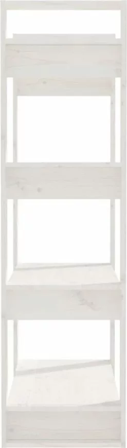 Furniture Limited - Boekenkast/kamerscherm 80x35x125 Cm Massief Grenenhout Wit 17 Furniture Limited - Boekenkast/kamerscherm 80x35x125 Cm Massief Grenenhout Wit -DECORATIE Winkel 340x1200