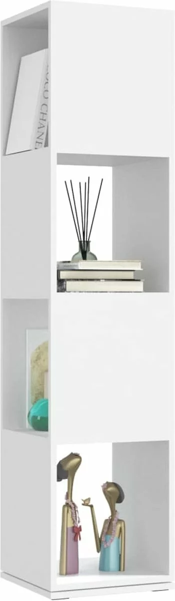 Furniture Limited - Draaikast 34,5x34,5x147,5 Cm Spaanplaat Wit 9 Furniture Limited - Draaikast 34,5x34,5x147,5 Cm Spaanplaat Wit - Afbeelding 7