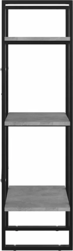 Furniture Limited - Boekenkast Met 3 Schappen 40x30x105 Cm Spaanplaat Betongrijs -DECORATIE Winkel 350x1200