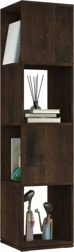 Furniture Limited - Draaikast 34,5x34,5x147,5 Cm Spaanplaat Gerookt Eiken 13 Furniture Limited - Draaikast 34,5x34,5x147,5 Cm Spaanplaat Gerookt Eiken -DECORATIE Winkel 351x1200