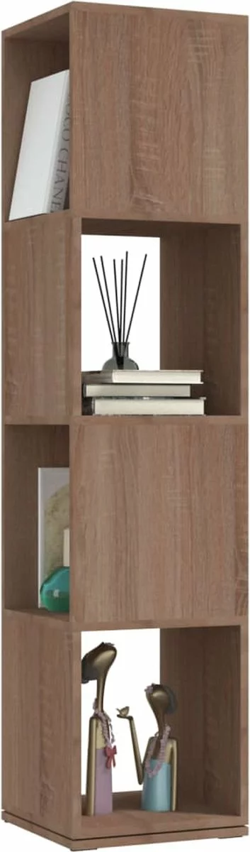 Furniture Limited - Draaikast 34,5x34,5x147,5 Cm Spaanplaat Sonoma Eiken 8 Furniture Limited - Draaikast 34,5x34,5x147,5 Cm Spaanplaat Sonoma Eiken - Afbeelding 6