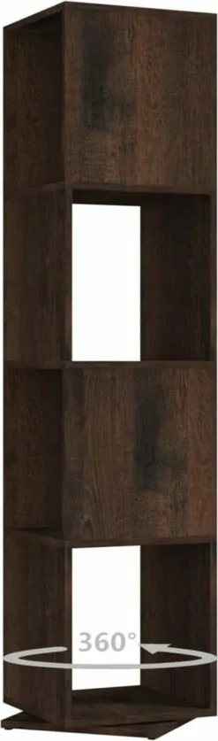 Furniture Limited - Draaikast 34,5x34,5x147,5 Cm Spaanplaat Gerookt Eiken 10 Furniture Limited - Draaikast 34,5x34,5x147,5 Cm Spaanplaat Gerookt Eiken -DECORATIE Winkel 354x1200