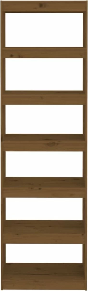 Furniture Limited - Boekenkast/kamerscherm 60x30x199,5 Cm Grenenhout Honingbruin 7 Furniture Limited - Boekenkast/kamerscherm 60x30x199,5 Cm Grenenhout Honingbruin - Afbeelding 5