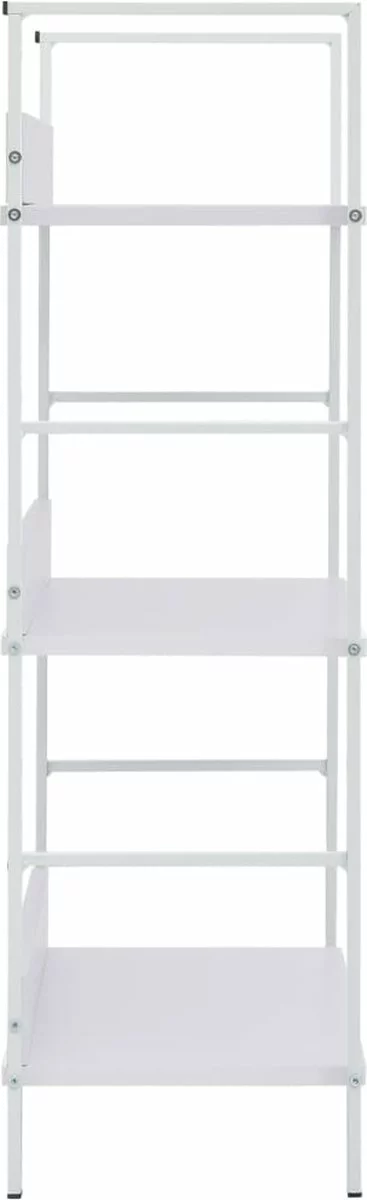 Furniture Limited - Boekenkast Met 3 Schappen 60x27,6x90,5 Cm Spaanplaat Wit 4 Furniture Limited - Boekenkast Met 3 Schappen 60x27,6x90,5 Cm Spaanplaat Wit - Afbeelding 2