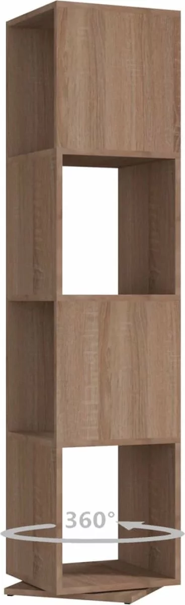 Furniture Limited - Draaikast 34,5x34,5x147,5 Cm Spaanplaat Sonoma Eiken 4 Furniture Limited - Draaikast 34,5x34,5x147,5 Cm Spaanplaat Sonoma Eiken - Afbeelding 2