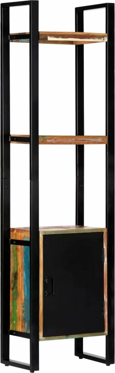 Furniture Limited - Boekenkast 45x30x171 Cm Massief Gerecycled Hout 3 Furniture Limited - Boekenkast 45x30x171 Cm Massief Gerecycled Hout