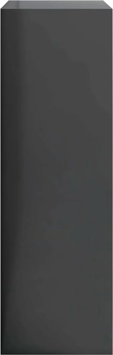Furniture Limited - Boekenkast 60x24x74,5 Cm Bewerkt Hout Hoogglans Grijs 6 Furniture Limited - Boekenkast 60x24x74,5 Cm Bewerkt Hout Hoogglans Grijs - Afbeelding 4
