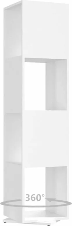 Furniture Limited - Draaikast 34,5x34,5x147,5 Cm Spaanplaat Wit 11 Furniture Limited - Draaikast 34,5x34,5x147,5 Cm Spaanplaat Wit -DECORATIE Winkel 385x1200 1