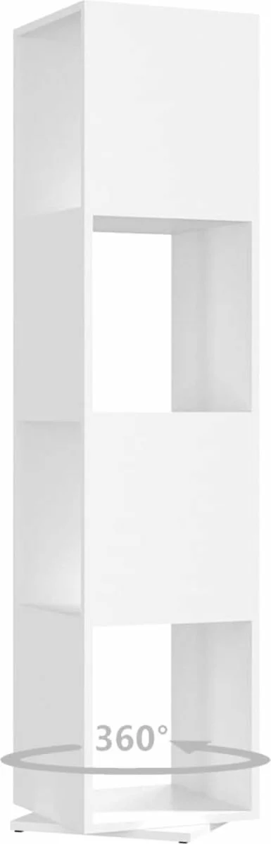 Furniture Limited - Draaikast 34,5x34,5x147,5 Cm Spaanplaat Wit 5 Furniture Limited - Draaikast 34,5x34,5x147,5 Cm Spaanplaat Wit - Afbeelding 3