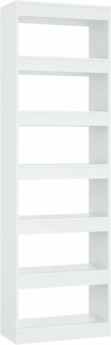 Furniture Limited - Boekenkast/kamerscherm 60x30x198 Cm Wit 10 Furniture Limited - Boekenkast/kamerscherm 60x30x198 Cm Wit - Afbeelding 8