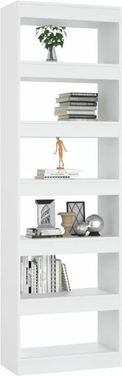 Furniture Limited - Boekenkast/kamerscherm 60x30x198 Cm Wit 13 Furniture Limited - Boekenkast/kamerscherm 60x30x198 Cm Wit -DECORATIE Winkel 389x1200