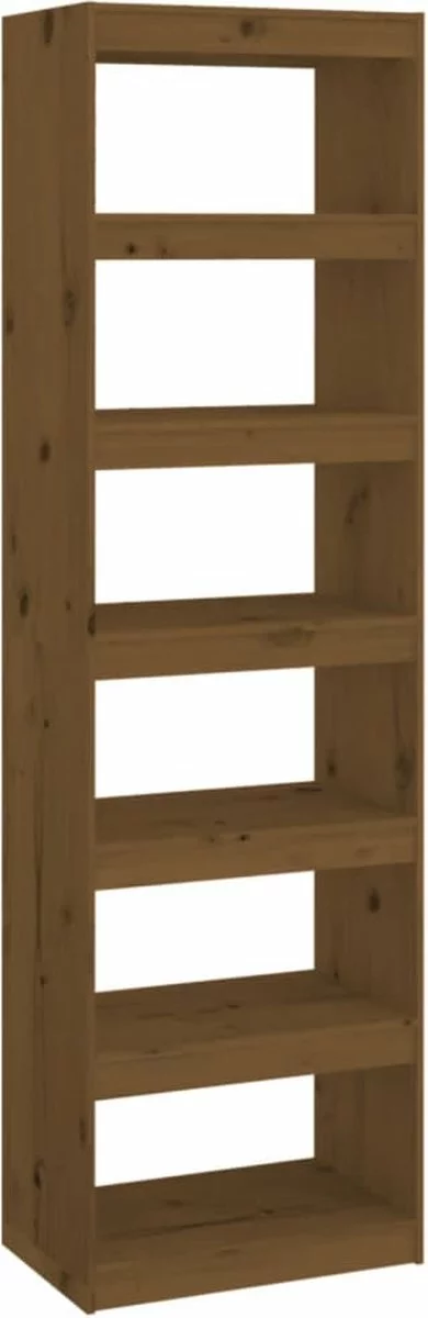 Furniture Limited - Boekenkast/kamerscherm 60x30x199,5 Cm Grenenhout Honingbruin 11 Furniture Limited - Boekenkast/kamerscherm 60x30x199,5 Cm Grenenhout Honingbruin - Afbeelding 9