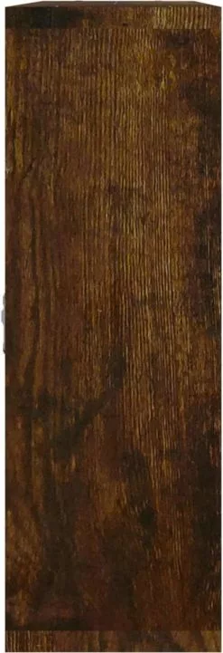 Furniture Limited - Wandschap 8 Vakken Gerookt Eiken -DECORATIE Winkel 411x1200 4