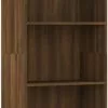 Furniture Limited - Boekenkast 60x30x189 Cm Bewerkt Hout Bruineikenkleurig -DECORATIE Winkel 413x1200 1