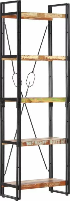 Furniture Limited - Boekenkast Met 5 Schappen 60x30x180 Cm Massief Gerecycled Hout 19 Furniture Limited - Boekenkast Met 5 Schappen 60x30x180 Cm Massief Gerecycled Hout -DECORATIE Winkel 423x1200 3