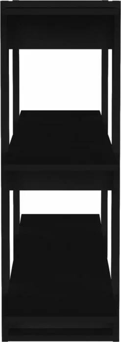 Furniture Limited - Boekenkast/kamerscherm 100x30x87 Cm Zwart -DECORATIE Winkel 424x1200