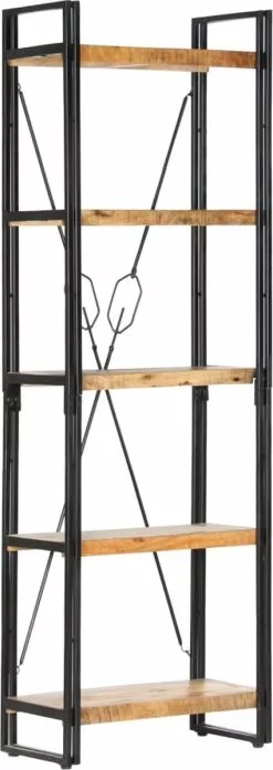 Furniture Limited - Boekenkast Met 5 Schappen 60x30x180 Cm Massief Mangohout 15 Furniture Limited - Boekenkast Met 5 Schappen 60x30x180 Cm Massief Mangohout -DECORATIE Winkel 425x1200 1