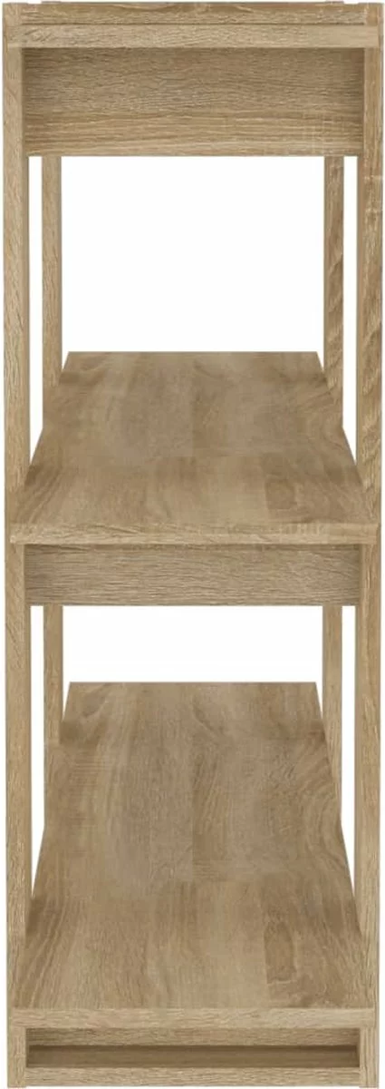 Furniture Limited - Boekenkast/kamerscherm 100x30x87 Cm Sonoma Eikenkleurig 9 Furniture Limited - Boekenkast/kamerscherm 100x30x87 Cm Sonoma Eikenkleurig - Afbeelding 7