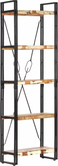 Furniture Limited - Boekenkast Met 5 Schappen 60x30x180 Cm Massief Gerecycled Hout 17 Furniture Limited - Boekenkast Met 5 Schappen 60x30x180 Cm Massief Gerecycled Hout -DECORATIE Winkel 425x1200 4