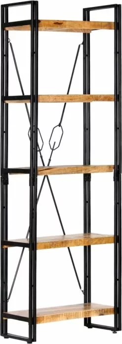 Furniture Limited - Boekenkast Met 5 Schappen 60x30x180 Cm Massief Mangohout 19 Furniture Limited - Boekenkast Met 5 Schappen 60x30x180 Cm Massief Mangohout -DECORATIE Winkel 426x1200