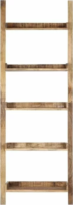 Furniture Limited - Ladderkast 75x37x205 Cm Massief Mangohout Bruin -DECORATIE Winkel 430x1200 1