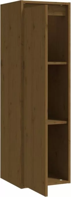 Furniture Limited - Wandkast 30x30x100 Cm Massief Grenenhout Honingbruin -DECORATIE Winkel 434x1200 2