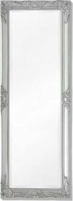 Furniture Limited - Wandspiegel Barok 140 X 50 Cm Zilver
