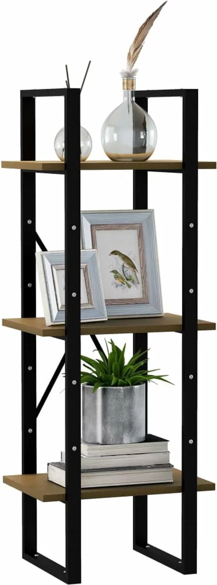 Furniture Limited - Boekenkast Met 3 Schappen 40x30x105 Cm Grenenhout Honingbruin 10 Furniture Limited - Boekenkast Met 3 Schappen 40x30x105 Cm Grenenhout Honingbruin - Afbeelding 8