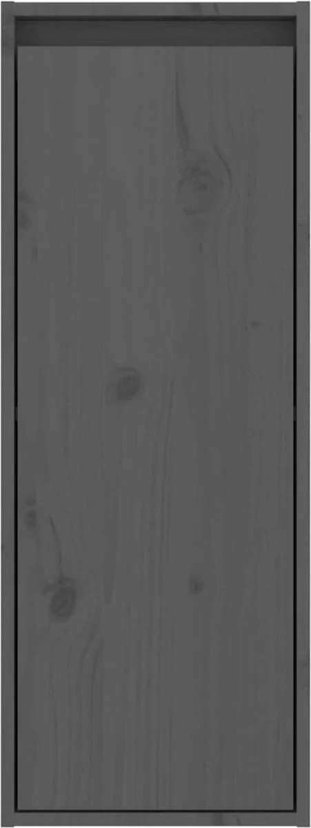 Furniture Limited - Wandkast 30x30x80 Cm Massief Grenenhout Grijs 9 Furniture Limited - Wandkast 30x30x80 Cm Massief Grenenhout Grijs - Afbeelding 7