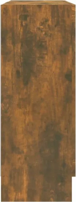 Furniture Limited - Vitrinekast 82,5x30,5x80 Cm Bewerkt Hout Gerookt Eikenkleurig -DECORATIE Winkel 453x1200 2