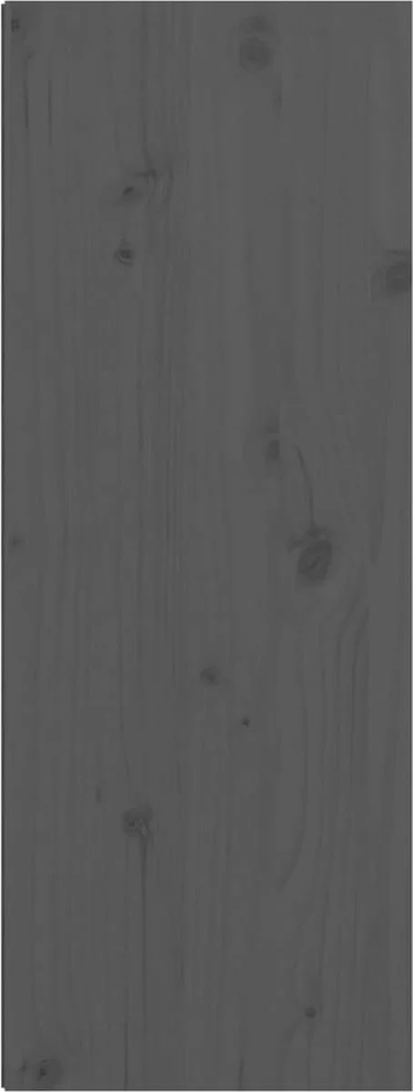 Furniture Limited - Wandkast 30x30x80 Cm Massief Grenenhout Grijs 6 Furniture Limited - Wandkast 30x30x80 Cm Massief Grenenhout Grijs - Afbeelding 4