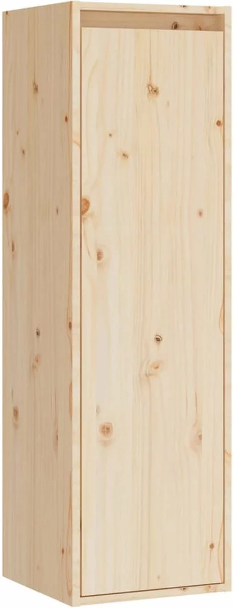 Furniture Limited - Wandkasten 2 St 30x30x100 Cm Massief Grenenhout 11 Furniture Limited - Wandkasten 2 St 30x30x100 Cm Massief Grenenhout - Afbeelding 9