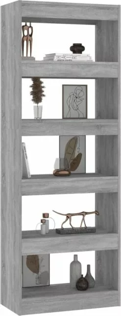 Furniture Limited - Boekenkast/kamerscherm 60x30x166 Cm Spaanplaat Betongrijs 16 Furniture Limited - Boekenkast/kamerscherm 60x30x166 Cm Spaanplaat Betongrijs -DECORATIE Winkel 461x1200 1