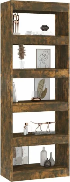 Furniture Limited - Boekenkast/kamerscherm 60x30x166 Cm Spaanplaat Gerookt Eiken 16 Furniture Limited - Boekenkast/kamerscherm 60x30x166 Cm Spaanplaat Gerookt Eiken -DECORATIE Winkel 464x1200 2