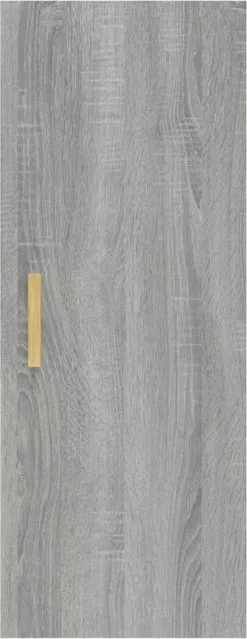 Furniture Limited - Wandkast 34,5x34x90 Cm Bewerkt Hout Grijs Sonoma Eikenkleurig -DECORATIE Winkel 464x1200 3
