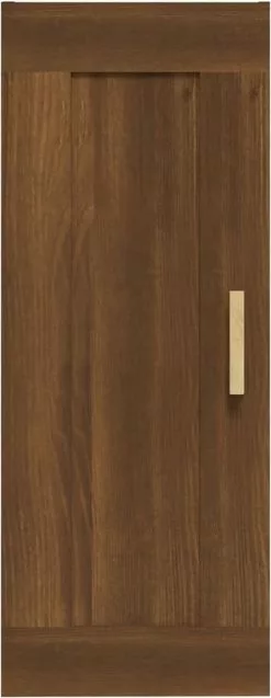 Furniture Limited - Wandkast 35x34x90 Cm Bewerkt Hout Bruineikenkleurig -DECORATIE Winkel 465x1200 1