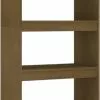 Furniture Limited - Boekenkast/kamerscherm 60x35x167 Cm Grenenhout Honingbruin