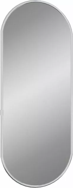 Furniture Limited - Wandspiegel 50x20 Cm Ovaal Zilverkleurig -DECORATIE Winkel 469x1200
