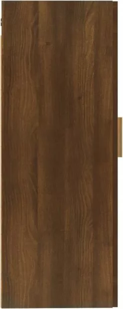 Furniture Limited - Wandkast 35x34x90 Cm Bewerkt Hout Bruineikenkleurig -DECORATIE Winkel 478x1200