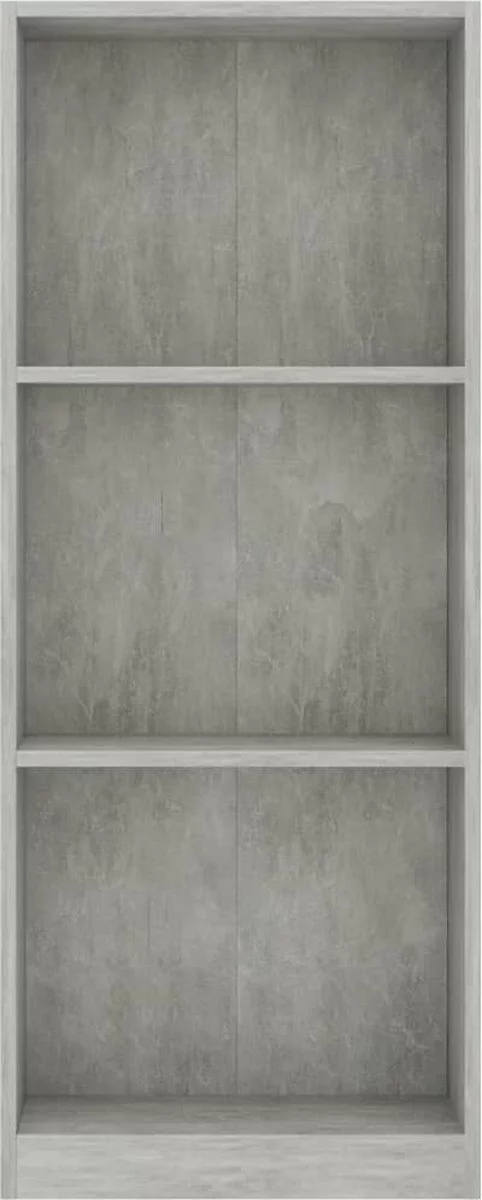 Furniture Limited - Boekenkast Met 3 Schappen 40x24x108 Cm Bewerkt Hout Betongrijs 7 Furniture Limited - Boekenkast Met 3 Schappen 40x24x108 Cm Bewerkt Hout Betongrijs - Afbeelding 5