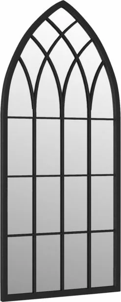 Furniture Limited - Tuinspiegel 70x30 Cm Ijzer Zwart