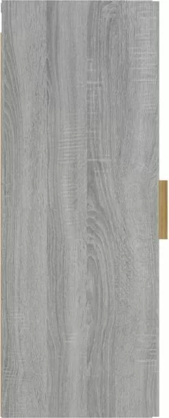 Furniture Limited - Wandkast 34,5x34x90 Cm Bewerkt Hout Grijs Sonoma Eikenkleurig -DECORATIE Winkel 486x1200 1