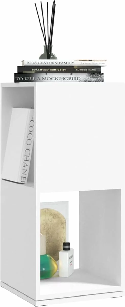 Furniture Limited - Draaikast 34,5x34,5x75,5 Cm Spaanplaat Wit 4 Furniture Limited - Draaikast 34,5x34,5x75,5 Cm Spaanplaat Wit - Afbeelding 2