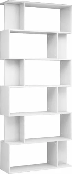 Furniture Limited - Boekenkast/kamerscherm 80x24x192 Cm Hoogglans Wit 12 Furniture Limited - Boekenkast/kamerscherm 80x24x192 Cm Hoogglans Wit -DECORATIE Winkel 497x1200 1