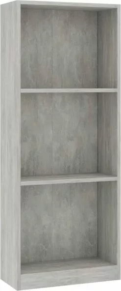 Furniture Limited - Boekenkast Met 3 Schappen 40x24x108 Cm Bewerkt Hout Betongrijs 15 Furniture Limited - Boekenkast Met 3 Schappen 40x24x108 Cm Bewerkt Hout Betongrijs -DECORATIE Winkel 501x1200 2