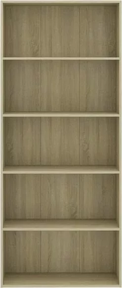 Furniture Limited - Boekenkast Met 5 Schappen 80x30x189 Cm Spaanplaat Sonoma Eiken 12 Furniture Limited - Boekenkast Met 5 Schappen 80x30x189 Cm Spaanplaat Sonoma Eiken -DECORATIE Winkel 509x1200 2