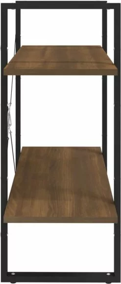 Furniture Limited - Boekenkast Met 2 Schappen 68x30x70 Cm Bewerkt Hout Bruineiken 14 Furniture Limited - Boekenkast Met 2 Schappen 68x30x70 Cm Bewerkt Hout Bruineiken -DECORATIE Winkel 510x1200