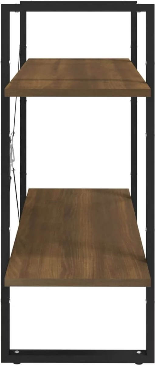 Furniture Limited - Boekenkast Met 2 Schappen 68x30x70 Cm Bewerkt Hout Bruineiken 7 Furniture Limited - Boekenkast Met 2 Schappen 68x30x70 Cm Bewerkt Hout Bruineiken - Afbeelding 5